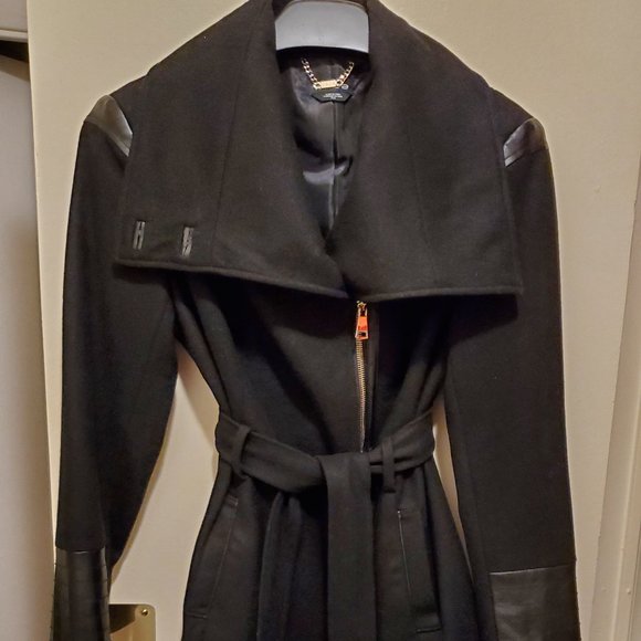 Bebe Black Coat Size Medium - Picture 1 of 14